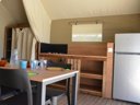 Cliquez pour découvrir toutes les photos de l'HÉBERGEMENT ! tente en toile et bois - camping Flower Les Mijeannes photo 3