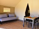 tente en toile et bois - camping Flower Les Mijeannes photo 2