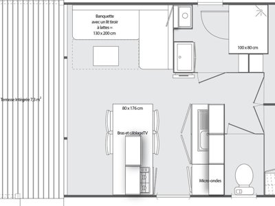 Cliquez pour découvrir toutes les photos de l'HÉBERGEMENT ! mobil-home - Flower Vitamin photo 7