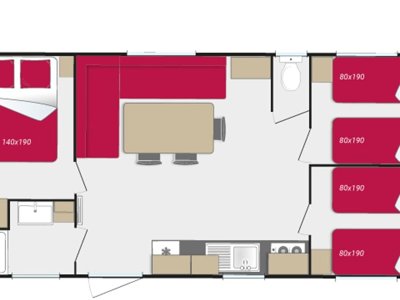 Cliquez pour découvrir toutes les photos de l'HÉBERGEMENT ! mobil-home - L' Ecureuil photo 8