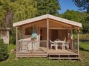 tente en toile et bois - camping Romanée - Le Châtelet photo 7