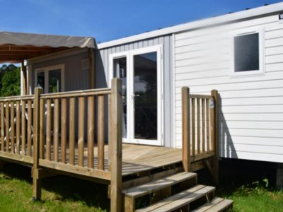 Cliquez pour découvrir toutes les photos de l'HÉBERGEMENT ! mobil-home - Pêche Les Etangs Du Plessac photo 1