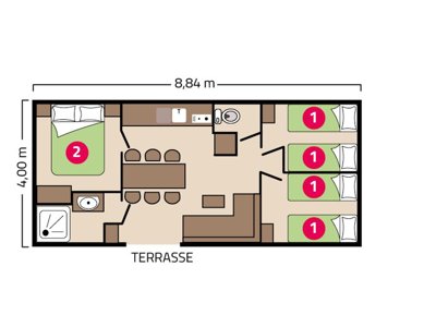 Cliquez pour découvrir toutes les photos de l'HÉBERGEMENT ! mobil-home - Signol photo 5