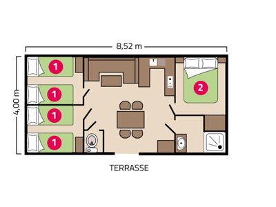 Cliquez pour découvrir toutes les photos de l'HÉBERGEMENT ! mobil-home - Signol photo 3