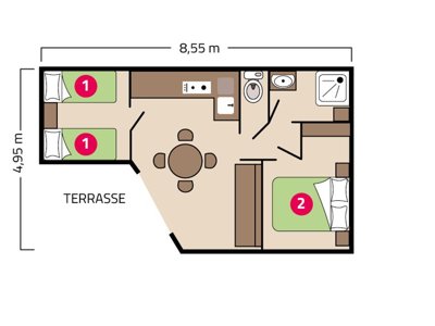 Cliquez pour découvrir toutes les photos de l'HÉBERGEMENT ! chalet - Signol photo 3