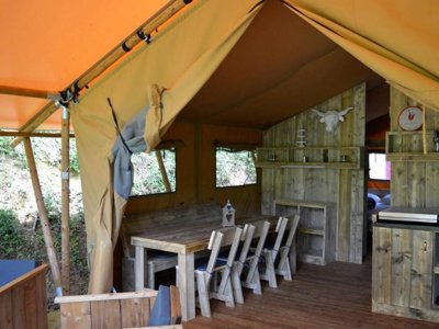 Cliquez pour découvrir toutes les photos de l'HÉBERGEMENT ! tente - Moulin De Chaules photo 2
