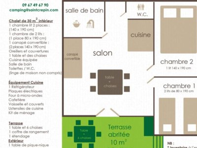 Cliquez pour découvrir toutes les photos de l'HÉBERGEMENT ! chalet - De L'Ile photo 2