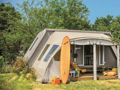Cliquez pour découvrir toutes les photos de l'HÉBERGEMENT ! bungalow toilé - Bleu Mer photo 2