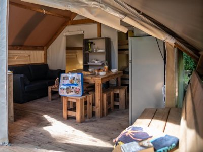 tente en toile et bois - Les Cyprès photo 3