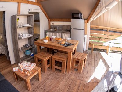 tente en toile et bois - Les Cyprès photo 7
