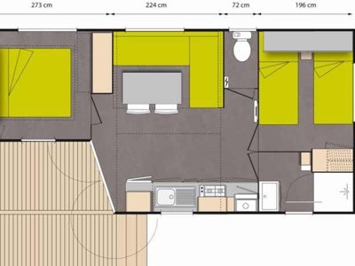 Cliquez pour découvrir toutes les photos de l'HÉBERGEMENT ! mobil-home - Mahana By La Pège photo 7