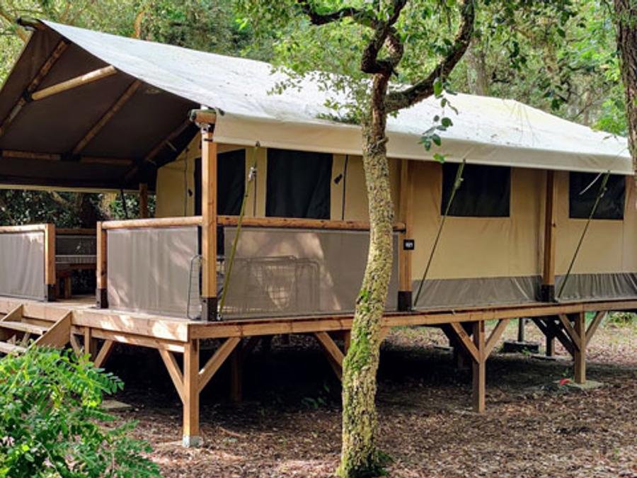 Camping Pas Cher vous présente avec son site Officiel campingpascher.fr, le Camping Kabana Village classé 4 étoiles, situé sur la commune de Saint Hilaire De Riez dans le département Vendée (Pays De La Loire) en France. Le camping Kabana Village, vous présente un hébergement de type tente en toile et bois de 34 m² pour 5 personnes. Le camping Kabana Village vous propose du vendredi 05 juin au vendredi 12 juin 2026 avec un DÉPART DEMAIN pour 7 nuits à 241€. Cette location propose 39 dates différentes pour réserver votre séjour. Découvrez également les 6 autres gammes d'hébergements du camping. Les Avis clients pour le Camping Kabana Village sont excellents avec une note moyenne de 8 sur 10. Piscine couverte, Piscine extérieure, Animations familiales, Club enfants, Aire de jeux enfants, Baby-foot, Canoë-kayak, Centre équestre, Court de tennis, Golf, Ping-pong, Piscine, Pétanque, Structure gonflable enfants, Terrain multisports, Bar, Dépôt de pain, Pizzeria, Plats à emporter, Snack/Bar, Supermarché, Épicerie,... En savoir plus : cliquez-ICI.
