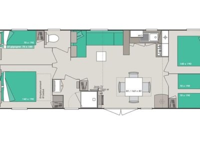 Cliquez pour découvrir toutes les photos de l'HÉBERGEMENT ! mobil-home - Riez à La Vie photo 3
