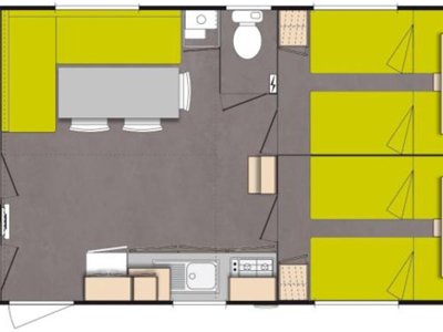 Cliquez pour découvrir toutes les photos de l'HÉBERGEMENT ! mobil-home - Des Bains photo 7