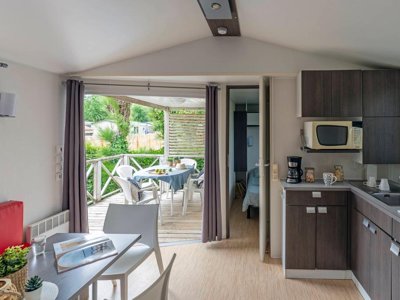 Cliquez pour découvrir toutes les photos de l'HÉBERGEMENT ! mobil-home - La Forêt photo 4