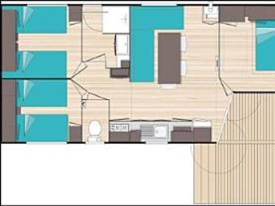 Cliquez pour découvrir toutes les photos de l'HÉBERGEMENT ! mobil-home - Le California photo 7