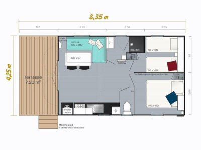 Cliquez pour découvrir toutes les photos de l'HÉBERGEMENT ! mobil-home - La Dourbie photo 4