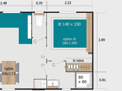 Cliquez pour découvrir toutes les photos de l'HÉBERGEMENT ! mobil-home - CAMPING DU PRE DES MOINES photo 7
