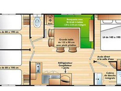 mobil-home - Flower La Rivière photo 4