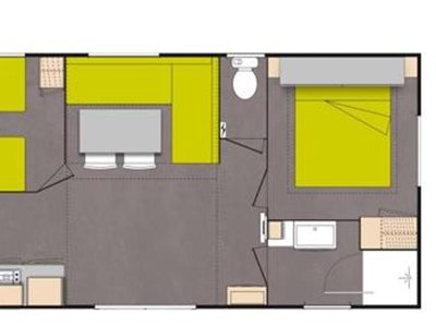 Cliquez pour découvrir toutes les photos de l'HÉBERGEMENT ! mobil-home - Flower La Rivière photo 2
