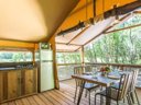 tente en toile et bois - camping Flower La Rivière photo 3