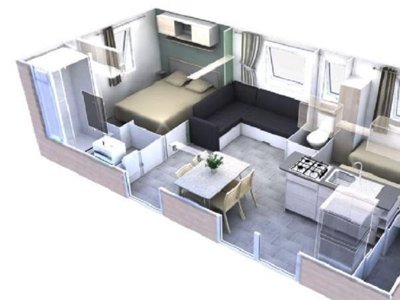 Cliquez pour découvrir toutes les photos de l'HÉBERGEMENT ! mobil-home - Le Sous Bois photo 7