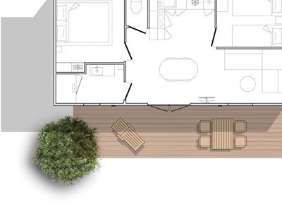 Cliquez pour découvrir toutes les photos de l'HÉBERGEMENT ! mobil-home - Le Logis photo 3
