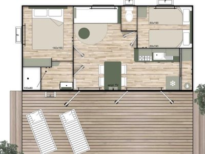 Cliquez pour découvrir toutes les photos de l'HÉBERGEMENT ! mobil-home - Paradis Des Pins - Royan photo 7