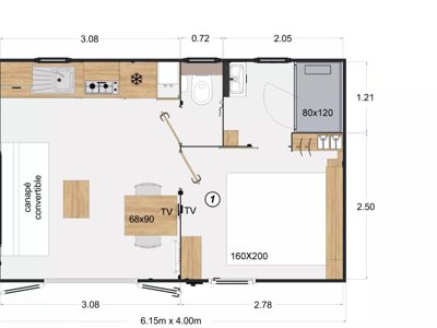 Cliquez pour découvrir toutes les photos de l'HÉBERGEMENT ! mobil-home - La Clairière photo 13