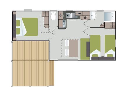 mobil-home - Flower L'Abri-Côtier photo 7