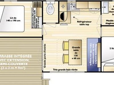 Cliquez pour découvrir toutes les photos de l'HÉBERGEMENT ! mobil-home - Flower L'Abri-Côtier photo 12