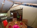 Cliquez pour découvrir toutes les photos de l'HÉBERGEMENT ! tente en toile et bois - camping Le Parc photo 3