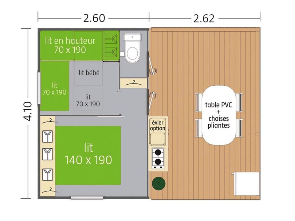 Cliquez pour découvrir toutes les photos de l'HÉBERGEMENT ! mobil-home - établissement Les Graves photo 2