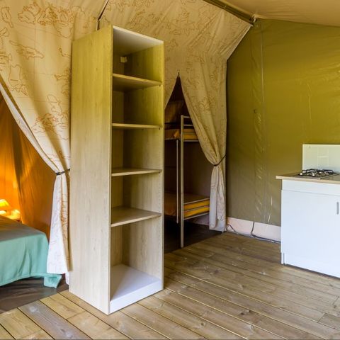 tente toile et bois - Le Trel photo 3