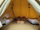 tente en toile et bois - camping Les Portes De Sancerre photo 2