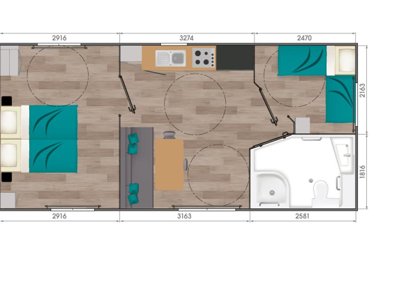 Cliquez pour découvrir toutes les photos de l'HÉBERGEMENT ! mobil-home - Flower Monplaisir | Oléron 4 étoiles photo 5