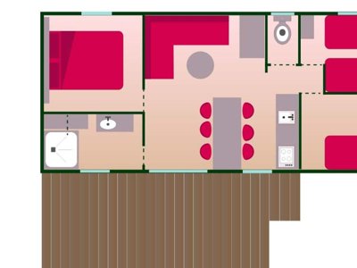 Cliquez pour découvrir toutes les photos de l'HÉBERGEMENT ! mobil-home - Sites Et Paysages - Beau Rivage photo 3