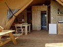 Cliquez pour découvrir toutes les photos de l'HÉBERGEMENT ! lodge - camping Glamping Sainte Suzanne photo 2