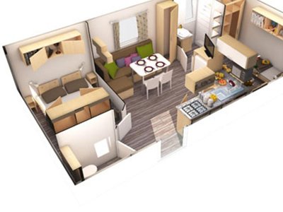 Cliquez pour découvrir toutes les photos de l'HÉBERGEMENT ! mobil-home - SUNELIA Le Clos Du Rhône photo 7