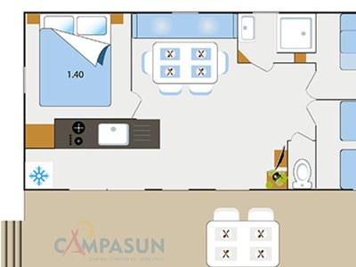 Cliquez pour découvrir toutes les photos de l'HÉBERGEMENT ! mobil-home - CAMPASUN Le Mas De Pierredon photo 7