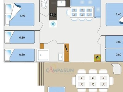 Cliquez pour découvrir toutes les photos de l'HÉBERGEMENT ! mobil-home - CAMPASUN Le Mas De Pierredon photo 8