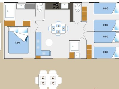 Cliquez pour découvrir toutes les photos de l'HÉBERGEMENT ! mobil-home - CAMPASUN Le Mas De Pierredon photo 7