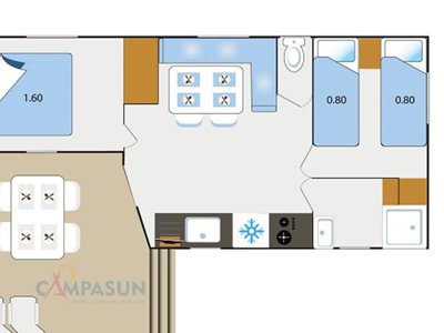 Cliquez pour découvrir toutes les photos de l'HÉBERGEMENT ! mobil-home - Parc Mogador photo 7