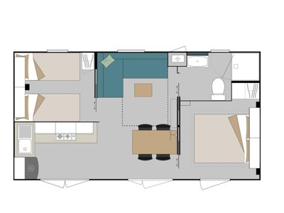 Cliquez pour découvrir toutes les photos de l'HÉBERGEMENT ! mobil-home - Mar Y Sierra photo 10
