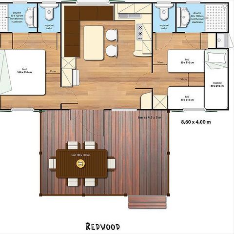Cliquez pour découvrir toutes les photos de l'HÉBERGEMENT ! mobil-home - Hu Park Albatros Village photo 4