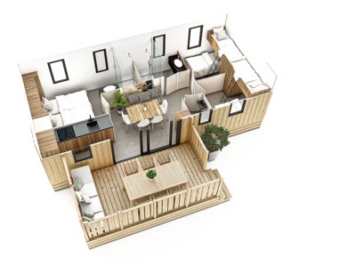 Cliquez pour découvrir toutes les photos de l'HÉBERGEMENT ! mobil-home - Hu Park Albatros Village photo 17