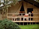 tente en toile et bois - camping Olva photo 2