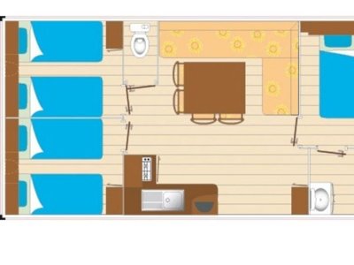 Cliquez pour découvrir toutes les photos de l'HÉBERGEMENT ! mobil-home - Le Clos Virgile photo 3