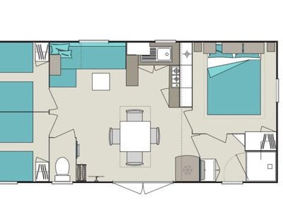 Cliquez pour découvrir toutes les photos de l'HÉBERGEMENT ! mobil-home - Le Clos Virgile photo 4