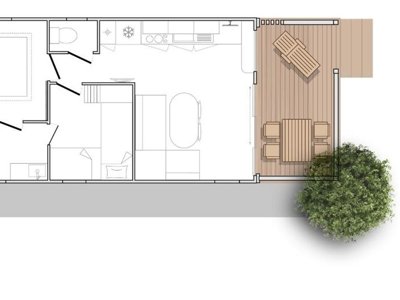 Cliquez pour découvrir toutes les photos de l'HÉBERGEMENT ! mobil-home - Le Clos Virgile photo 7
